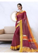 Stylee Lifestyle Maroon Kota Silk Woven Saree -1543