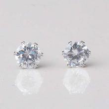 White Round Studs For Women-K20005-4