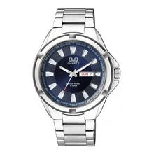 Q&Q A192-212Y Regular Collection Analog Blue Dial Watch For Men