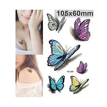 Colorful Butterfly 3D Temporary Tattoo Stickers