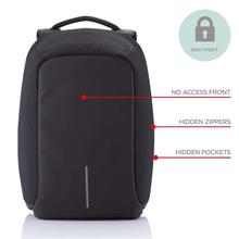 Anti-Theft Backpack New Design- Black