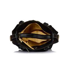 Fostelo Women's Combo Handbag & Clutch (Black & Black)