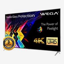 Wega 43" X10 4K UHD LED Smart Android TV, 1GB Ram 8GB Rom, Double Glass Protection