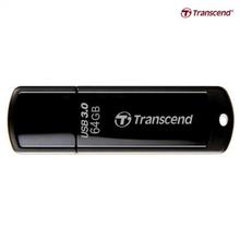 Transcend JF700 64GB Piano Finish USB 3.0 Pen Drive - (Black)