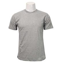 Grey Round Neck Cotton T-Shirt