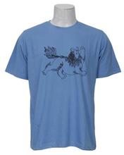 Sonam Gears Blue Lion Printed T-Shirt For Men - #828