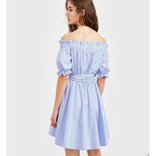 Off shoulder British Fashion Spring/Summer One Piece Dress