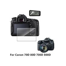 Tempered Glass With Shoulder Screen Protector For Canon 70D 80D 700D 800D