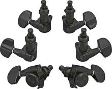 Planet Waves PWAT-6R2 Auto Trim Tuning Machine Heads, 6 In Line Setup, Black