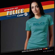 Police Blue 'Police' T-Shirt For Women (GC.014)