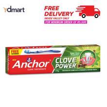 Anchor Clove Power Toothpaste With Free Toothbrush, 175g