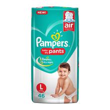 Pampers New Diapers Pants, Large (46 Count)