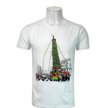 Wosa - White Round Neck Machhindranath Multi Color Print Half Sleeve Tshirt for Men