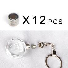 K9 Crystal Car Logo Key Chain Laser Engraved Colorful LED Light Key Ring Glass Keychain Decoration Accessories Pendant Gift