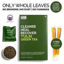 Onlyleaf Tulsi Green Tea , 52 Tea Bags (50 Tea Bags + 2 Free