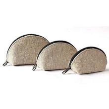 Beige Printed Coin Purse Set For Women