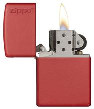Red Matte with Zippo Logo 233ZL