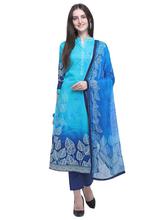 Stylee Lifestyle Blue Cotton Printed Dress Material