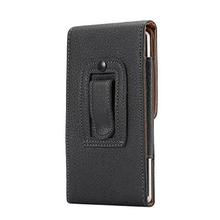 Premium PU Leather Vertical Case Holster with Belt Clip for Samsung