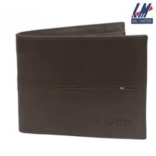 KILOMETER Chocolate Brown Bi-Fold Wallet For Men - 68K