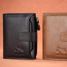 DWTS Vintage Men Wallet PU Leather Short Wallets Male