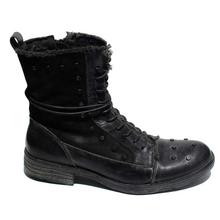 Lace Up/Zippered High Ankle Boots For Men