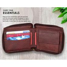 WILDHORN Brown Men's Wallet (WH559 Bombay Brown Full Zip)