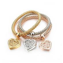 Heart Bracelet (Set of 3 Colors Bracelets)