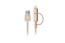 Micropack 2 in 1 charge & sync cable I-201