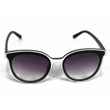White/Black Plastic Cateye Sunglasses For Women