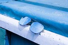 GREY JACK Polarized SQ.Ice Blue Wayfarer Sunglass (Unisex)