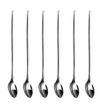 Long Latte Spoons - Stainless Steel (Pack of 6)