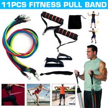 11PCS Resistance Bands Tube Set Stretch Training Rubber Expander Tubes Crossfit Fitness Gum Elastic Pull Rope