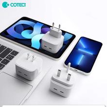 Coteetci Dual Port USB-C 35W PD Power Adapter