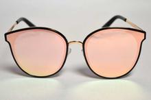 Full Black Orange Mercury Oval Model Sunglasses For Women