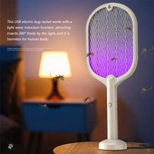 Plastic Racket Automatic Mosquito Killer Swatter/Batt Emx 895