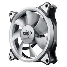 ZHAOYAO Aigo 140mm PC Case Fan 3 Pin+4 Pin Led Halo Computer Cooling Fan Hydraulic Bearing 7 Blades Ventilador PC Cooler 12V