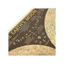 Kraft Pape Poster Globe World Map Moon Lunar Poster Map