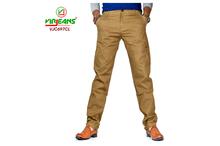 Virjeans Stretchable Oversize Cotton Chinos Pant Caramel- (VJC 697)