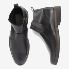 Caliber Black Chelsea Boots For Men(477C)