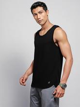 Jockey Men's Super Combed Cotton Blend Solid Low Neck Tank Top With Breathable Mesh and Stay Fresh Treatment