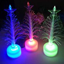 Glowing Toy Colorful LED Christmas Tree Lights Fiber Optic Nightlight Lamp Party Decor