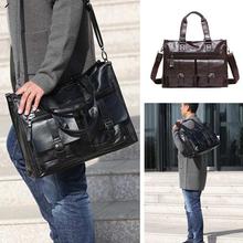 High Quatily Pu Leather Portable High Capacity Business Portable Hand Laptop Bag