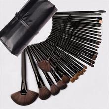 Makeup brush set _32 pcs makeup brush wood color makeup