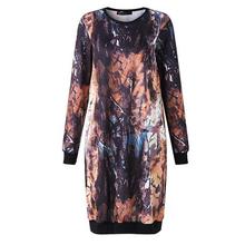 2019 Vintage Winter Velvet Dress Women Autumn Long Sleeve