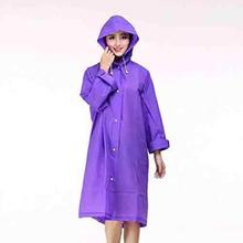 EVA Raincoat With Hood For Men And Women (Color Assorted)