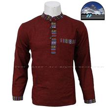 Maroon Bhutani Kurta Shirt For Men