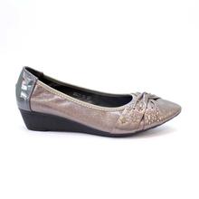 Shoe.A.Holics Alzbeta Grey Wedge Heel Closed Shoes For Women