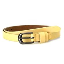 Shoe.A.Holics Yellow Synthetic Casual Belt For Women- S3003