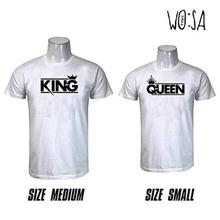 Combo of Couple T-Shirt (King & Queen) - White